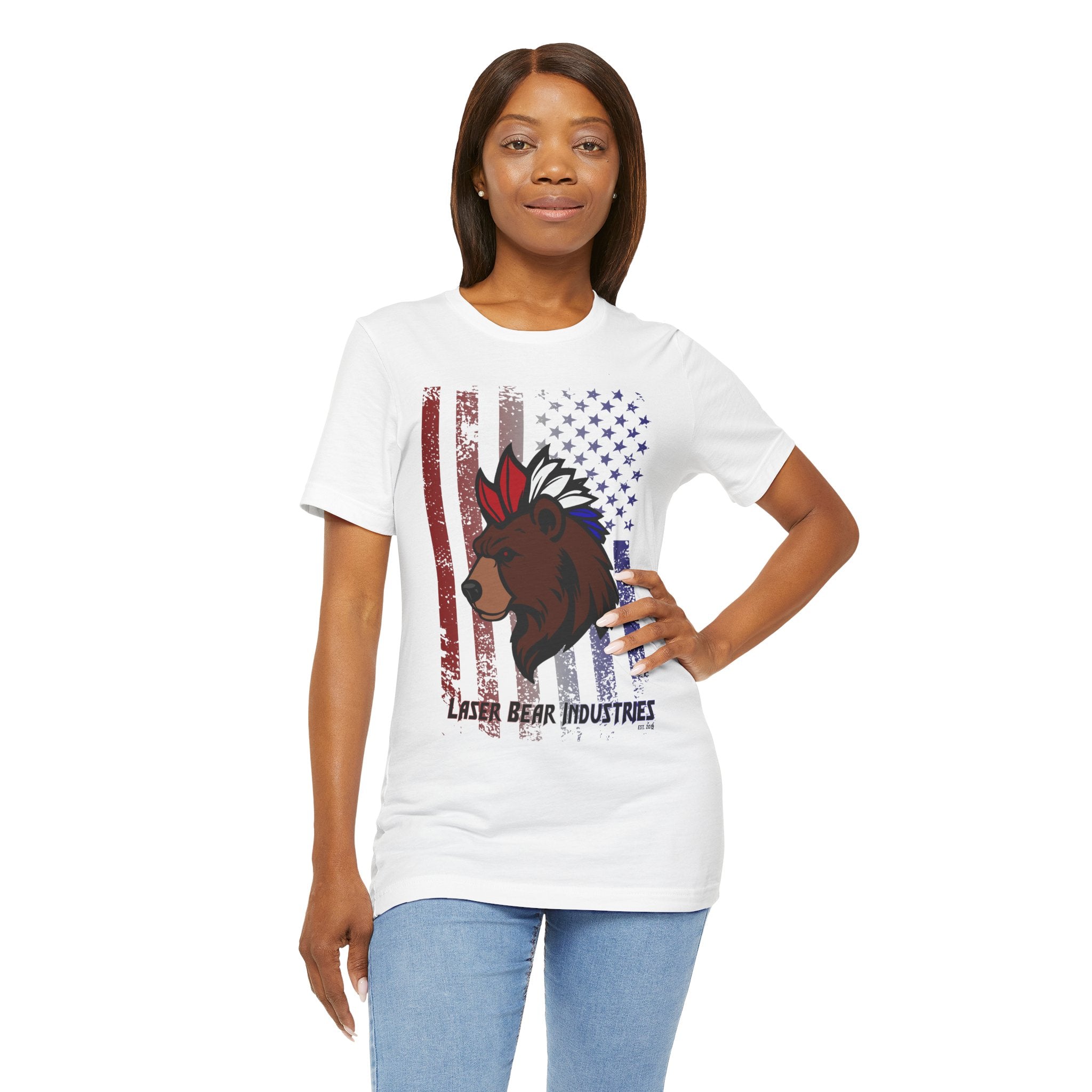 America Bear 2025 Unisex Jersey Short Sleeve Tee